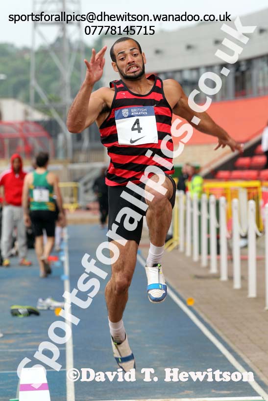 Thomas Ashby (HHH) long jump, British National League, Division 1, Gateshead. Photo: David T. Hewitson/Sports for All Pics